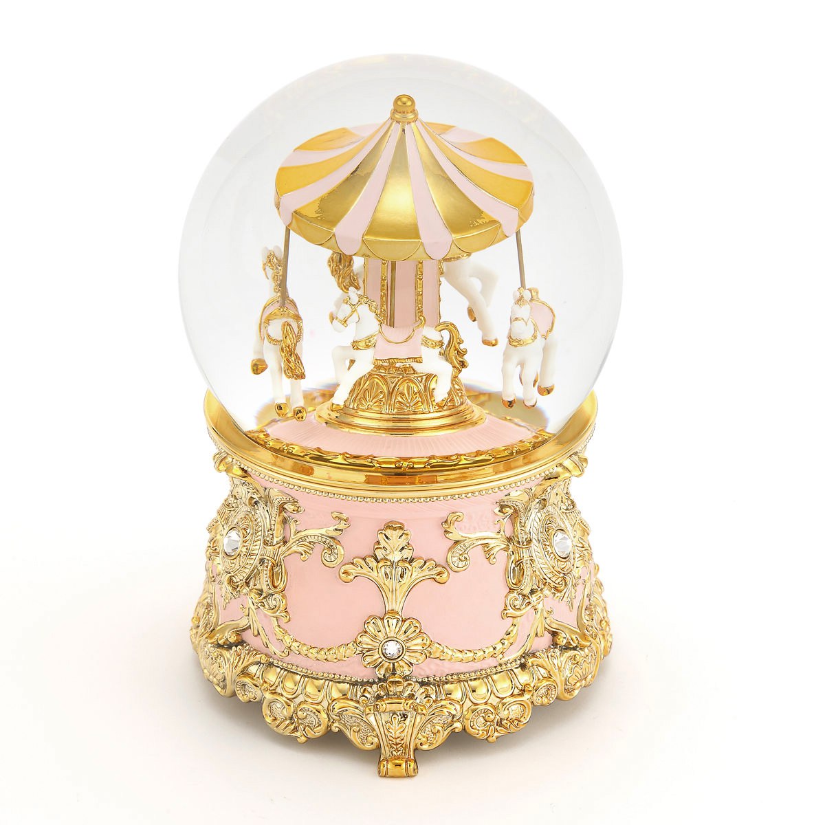 Фото Снежный шар "Розовая карусель" Авторские работы  JRPA1904