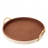 Фото Поднос круглый RALPH LAUREN HOME GARRET 680758786002