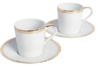 Фото Чашка с блюдцем для кофе RALPH LAUREN HOME WILSHIRE 680729026001